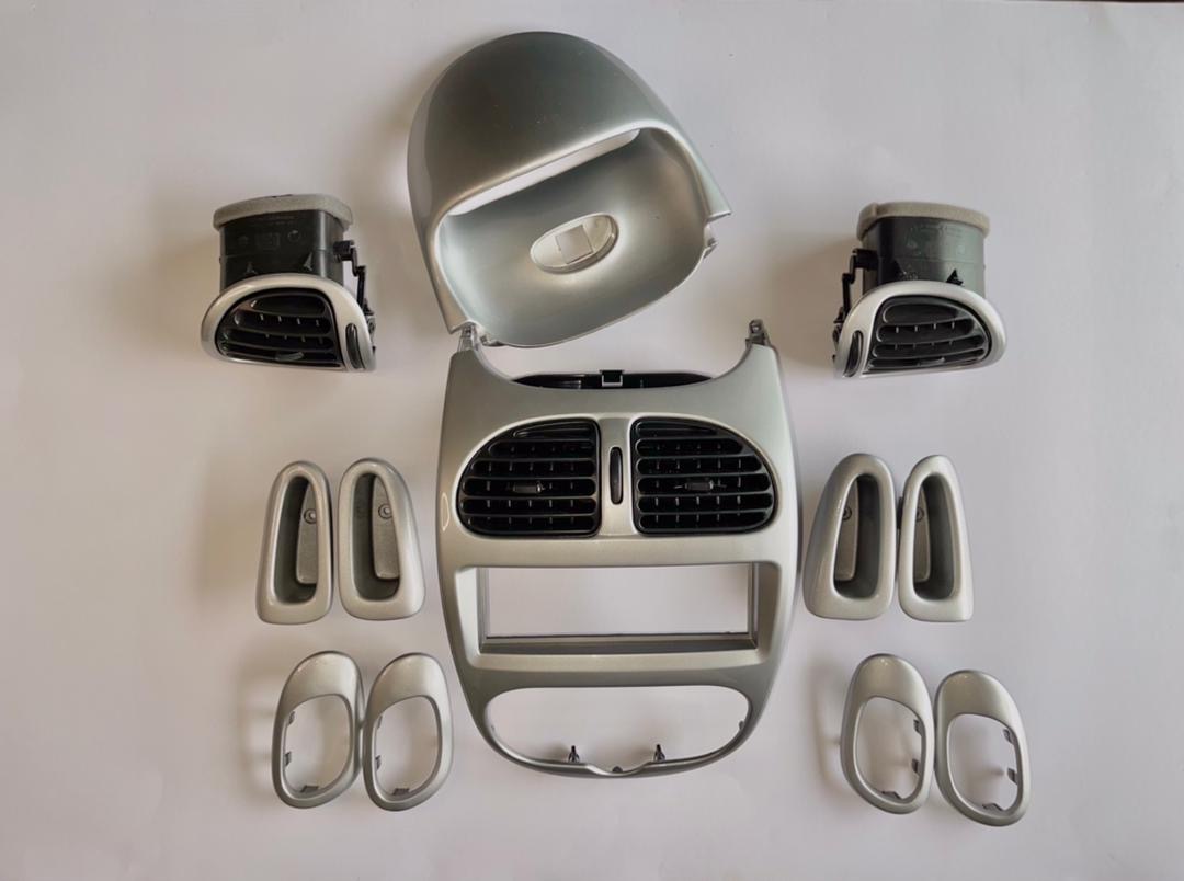 قاب دور کنسول ضبط پژو ۲۰۶ رنگی ۱۲تیکه   لوازم و قطعات یدکی پژو PEUGEOT